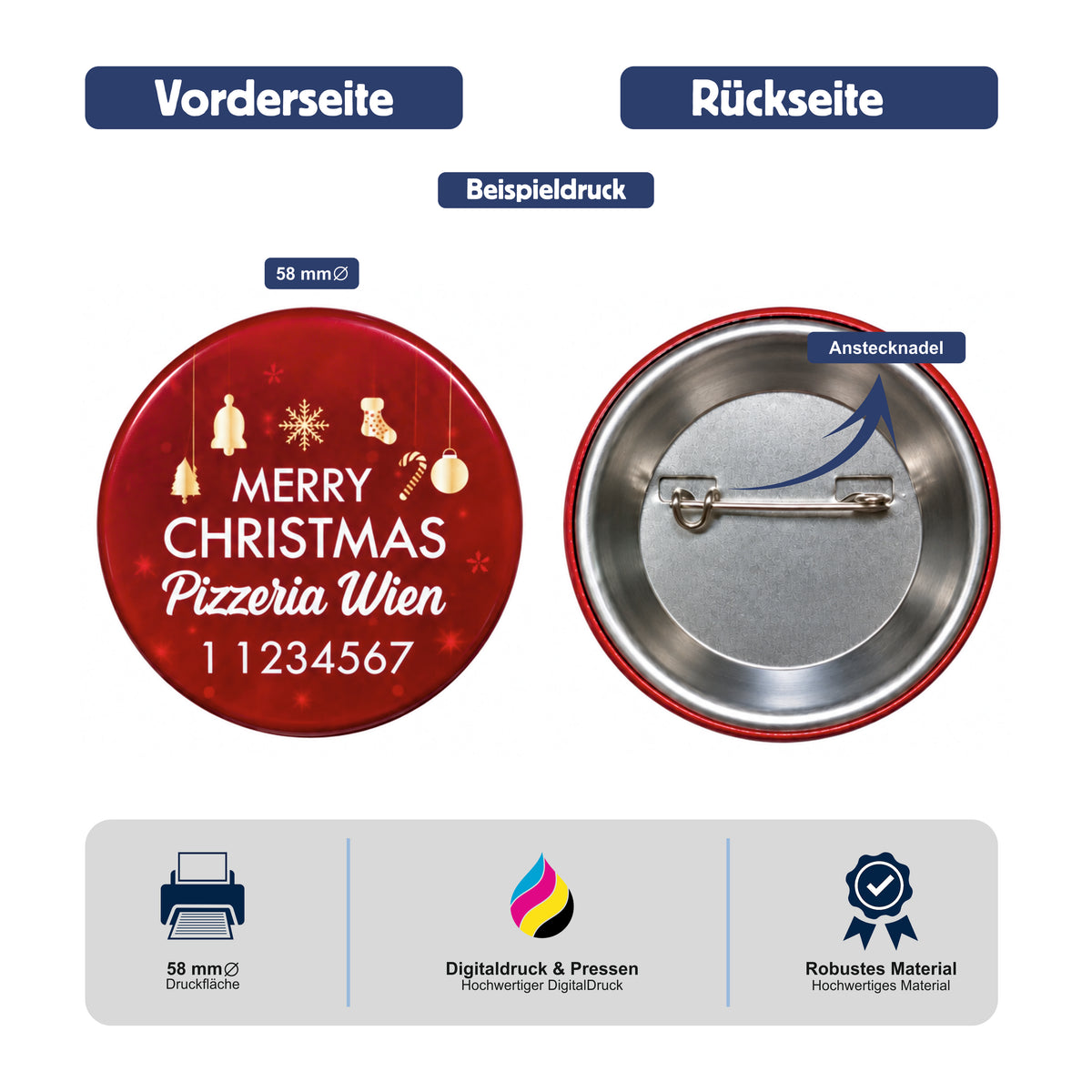 RA 01 - Runde Anstecknadel